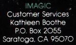 Rev. A Back Cover (Green 'IMAGIC' in Customer Services Text)