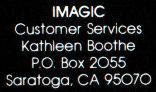 Rev. B Back Cover (White 'IMAGIC' in Customer Services Text)
