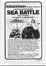 Sea Battle Manual (Intellivision Inc. 1818-0920-G2)