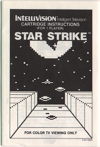 Star Strike Intellivision Video Gaming Poster 12x18 