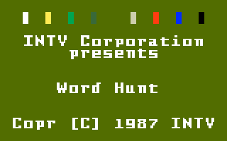 Word Rockets Title Screen