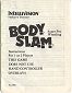 Body Slam! Super Pro Wrestling Manual (INTV Corporation 9009)