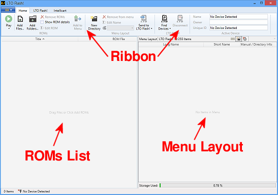 LTO Flash! User Interface Software