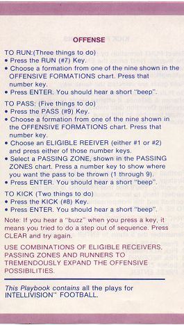 NFL Football playbook - Offense (rev. C)