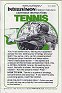 Tennis Manual (Mattel Electronics 1814-0920)