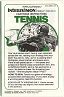 Tennis Manual (Mattel Electronics 1814-0920-G3)