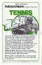 Tennis Manual (Mattel Electronics PC-1814-0920)