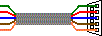 D-sub 9 M-F Connection Ribbon Cable Replacement (left)