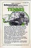 Tennis Manual (Mattel Electronics 1814-0920-G3)